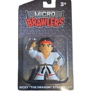 Micro Brawlers Ricky 'The Dragon' Steamboat Figure, New